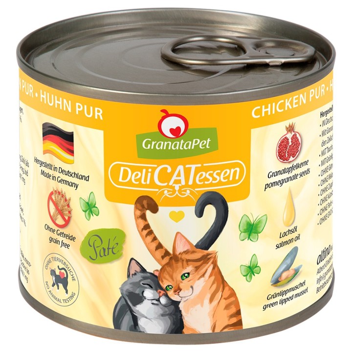 GranataPet DeliCatessen 6 x 200 g - Huhn PUR