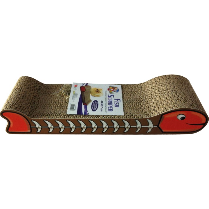 Croci Kratzpappe Fish 44cm mit Catnip - 1 Stk