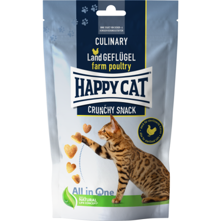 Happy Cat Crunchy Snack Land Geflügel - 70 g