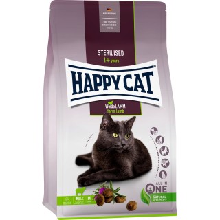 Happy Cat Trockenfutter Sterilised Weide Lamm - 1,3 kg
