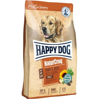 Happy Dog Trockenfutter NaturCroq Rind und Reis - 15 kg