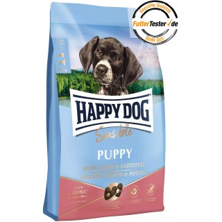 Happy Dog Trockenfutter Sensible Puppy Huhn, Lachs und Kartoffel - 1 kg