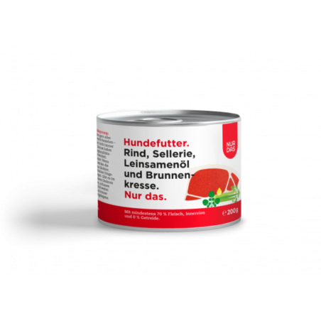 NUR DAS Rind und Sellerie Dose 200g - 200 g