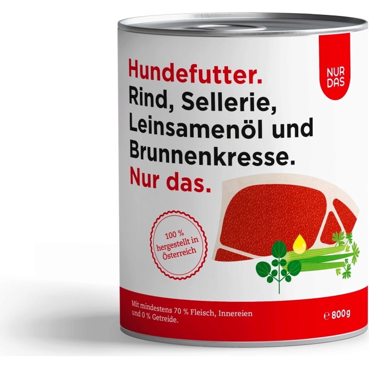 NUR DAS Rind und Sellerie Dose 800g - 800 g