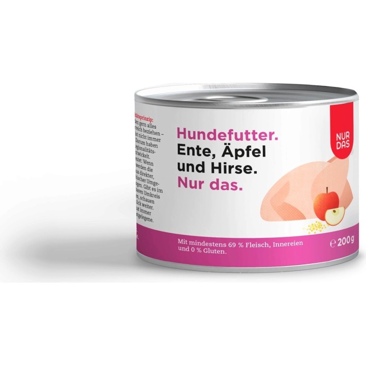NUR DAS Ente und Apfel Dose 200g - 200 g
