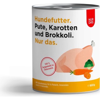 NUR DAS Pute und Karotte Dose 800g - 800 g