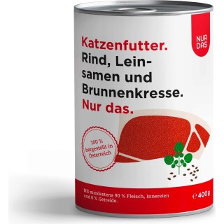 NUR DAS Rind und Leinsamen Dose 400g - 400 g