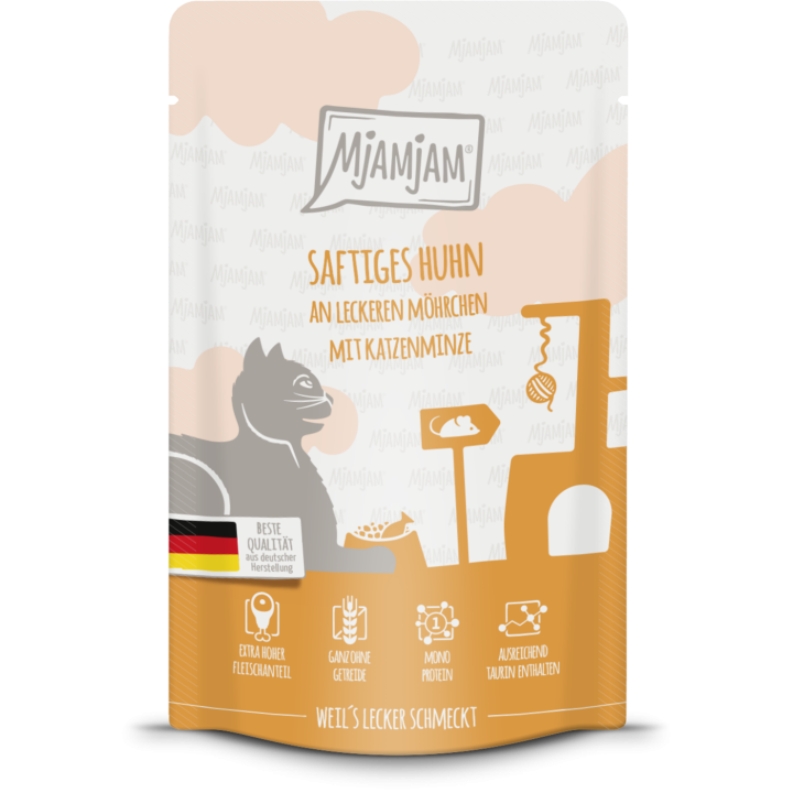Mjamjam Huhn und Karotten Portionsbeutel - 125 g
