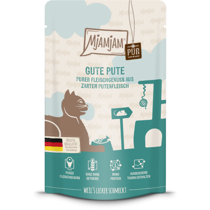 Mjamjam Gute Pute pur Portionsbeutel - 125 g