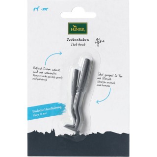 Hunter Zeckenhaken Ajka anthrazit - 1 Stk