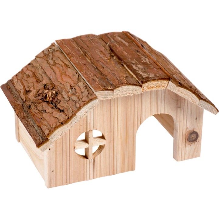 Duvoplus Holzlodge mit Rindendach - M