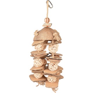 Duvoplus Anhänger mit Weidenkugeln & Pappe - 1 Stk