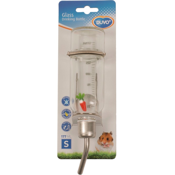 Duvoplus Trinkflasche aus Glas - S