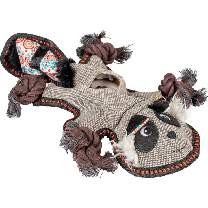 Duvoplus Canvas Waschbär Grau 34x23x5 cm - 1 Stk