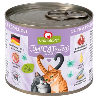 GranataPet DeliCatessen 6 x 200 g - Ente & Geflügel