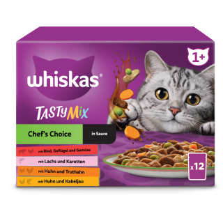 Whiskas Multipack 12x85g Tasty Mix Chef's Choice in Sauce - 1.020 g