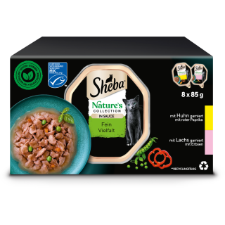 Sheba Frischebeutel Nature's Collection in Sauce Feine Vielfalt 8x85g - 680 g
