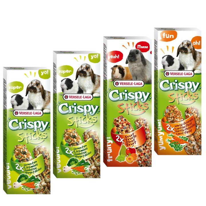 Mixed Pack Versele-Laga Crispy Sticks Herbivores - 4 x 2 Sticks (440g)