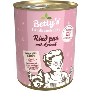 Betty's Landhausküche Rind pur mit Leinöl - 400 g