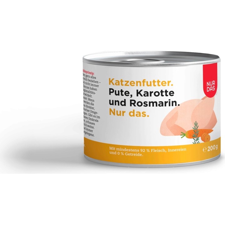 NUR DAS Pute und Karotte Dose 200g - 200 g