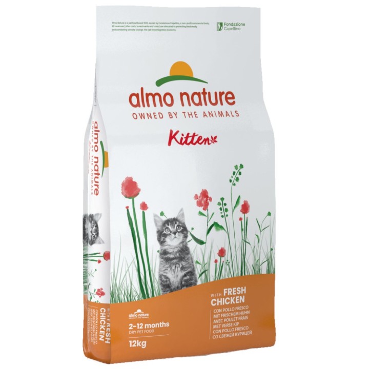 Almo Nature Holistic Kitten Huhn & Reis - 12 kg