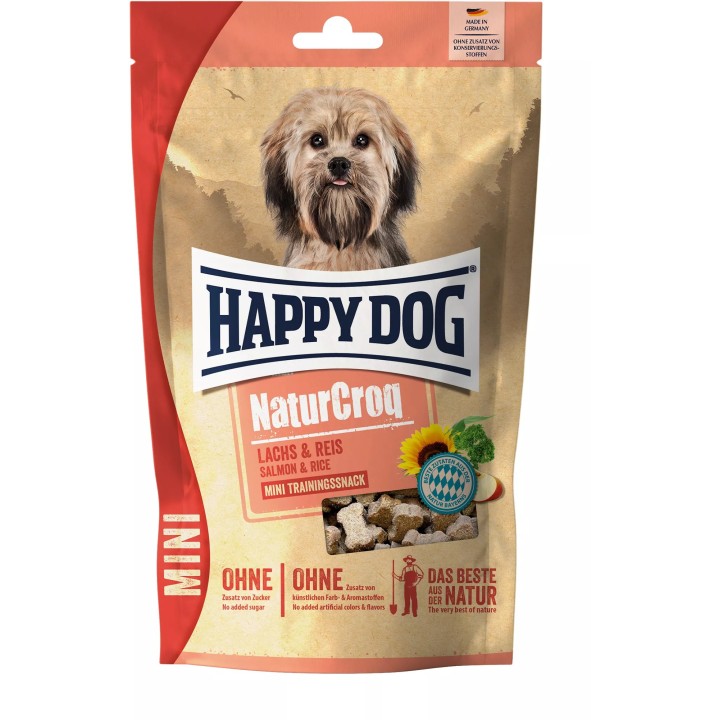 Happy Dog NaturCroq Mini Snack Lachs und Reis - 100 g