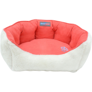 ThermoSwitch ANDROS Hundebett koralle/creme - S