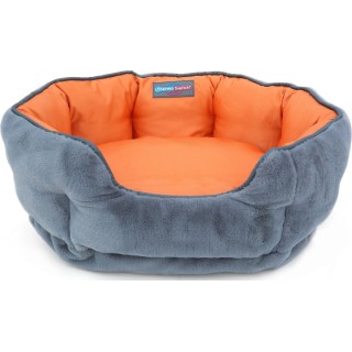 ThermoSwitch SANTORINI Hundebett orange/grau - S