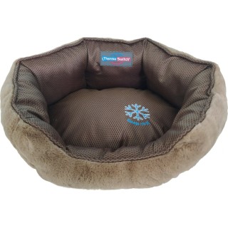 ThermoSwitch SANTORINI Hundebett S braun/mokka - S