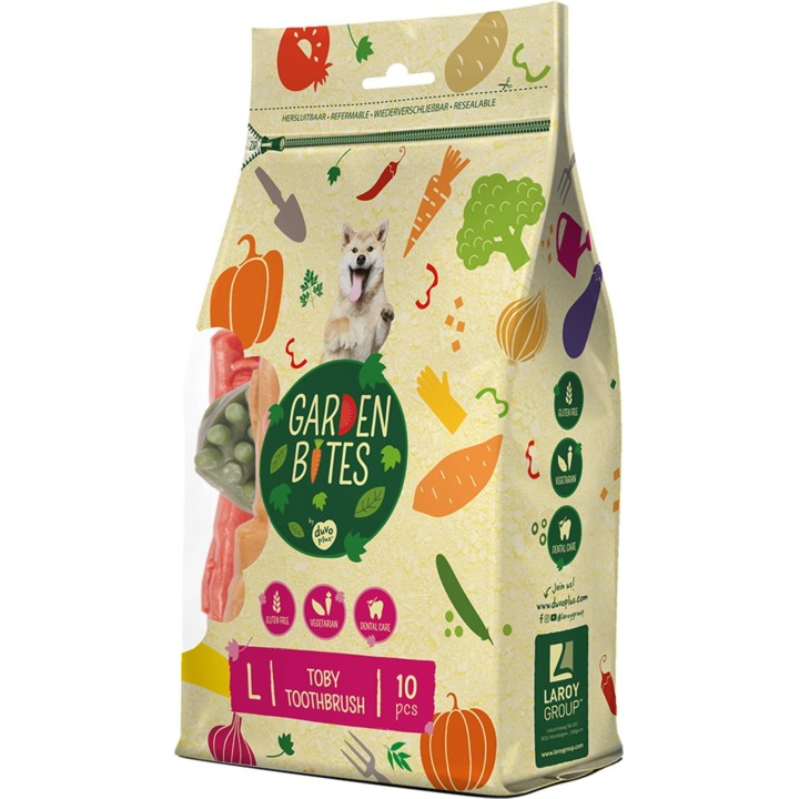 Duvoplus Garden Bites toby toothbrush L - 10 cm - 10 Stk