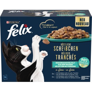 Felix Köstliche Scheibchen Geschmacksvielfalt aus dem Wasser 10x80g - 800 g
