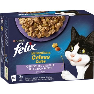Felix Sensations Gelee Gemischte Vielfalt 12x85g - 1.020 g