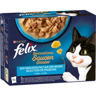 Felix Sensations Saucen Geschmacksvielfalt aus dem Wasser 12x85g - 1.020 g