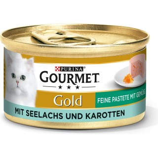 Gourmet Gold Feine Pastete mit Seelachs und Karotten - 85 g