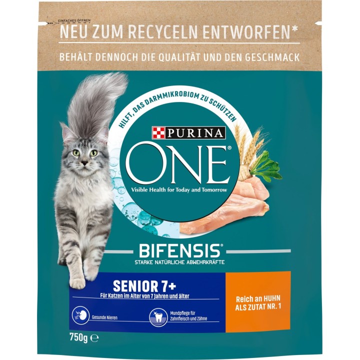 PURINA ONE Senior 7+ mit Huhn - 750 g