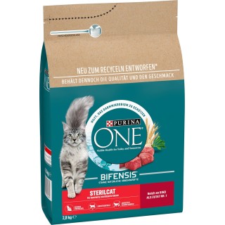 PURINA ONE Spezialitäten Sterilcat mit Rind und Vollkorn-Getreide - 2,80 kg