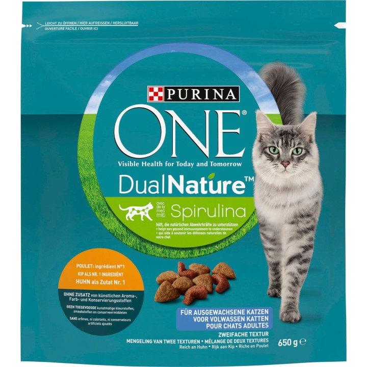 PURINA ONE Dual Nature Adult mit Huhn - 650 g