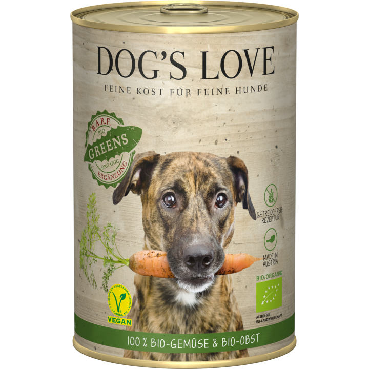 DOG'S LOVE BIO Greens Vegan , 400 g - 400 g