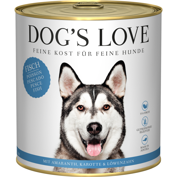 DOG'S LOVE Adult Fisch , 800 g