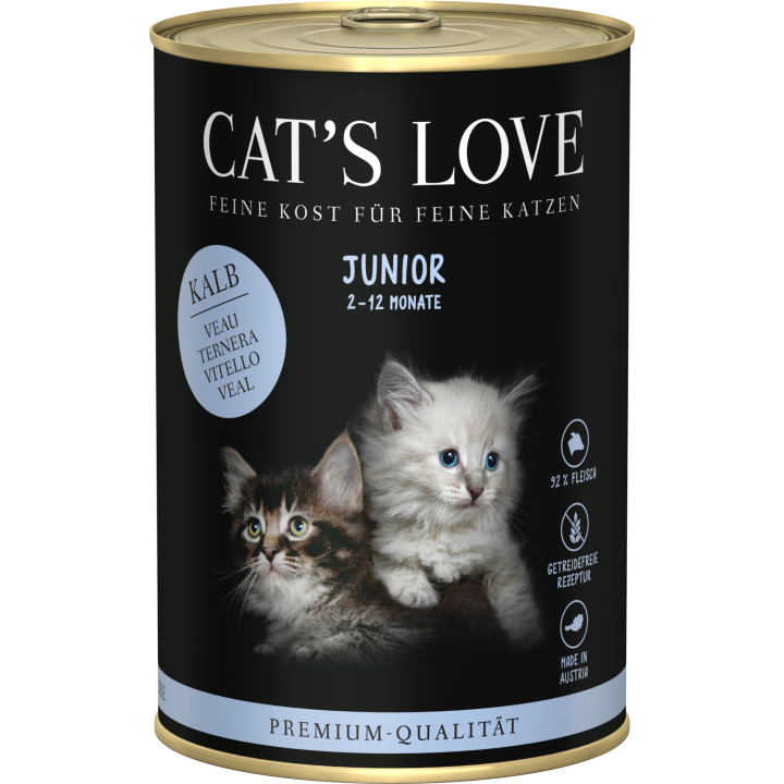 Cat's Love JUNIOR Kalb , 400 g