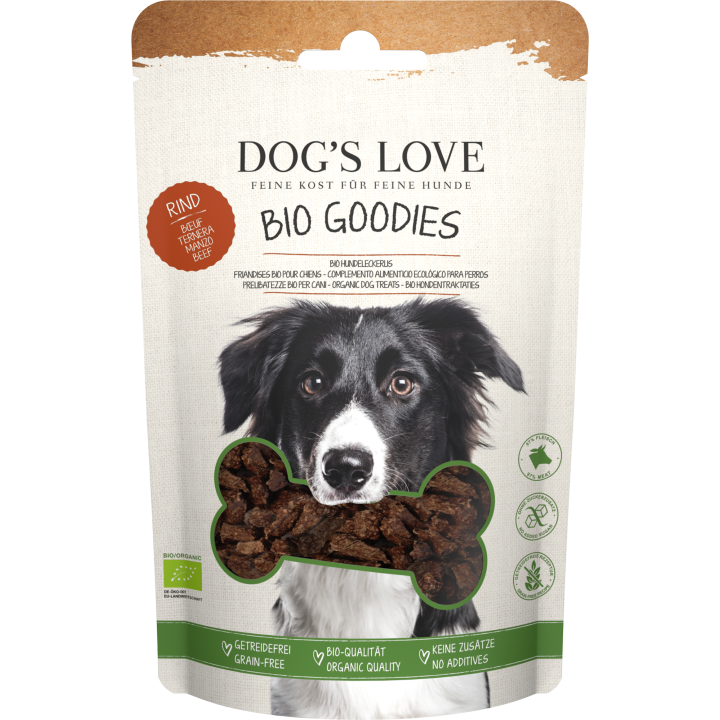 DOG'S LOVE Goodies BIO Rind - 150 g