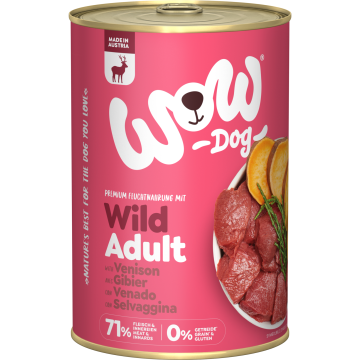WOW ADULT mit Wild, Seealge + Süßkartoffel - 400 g