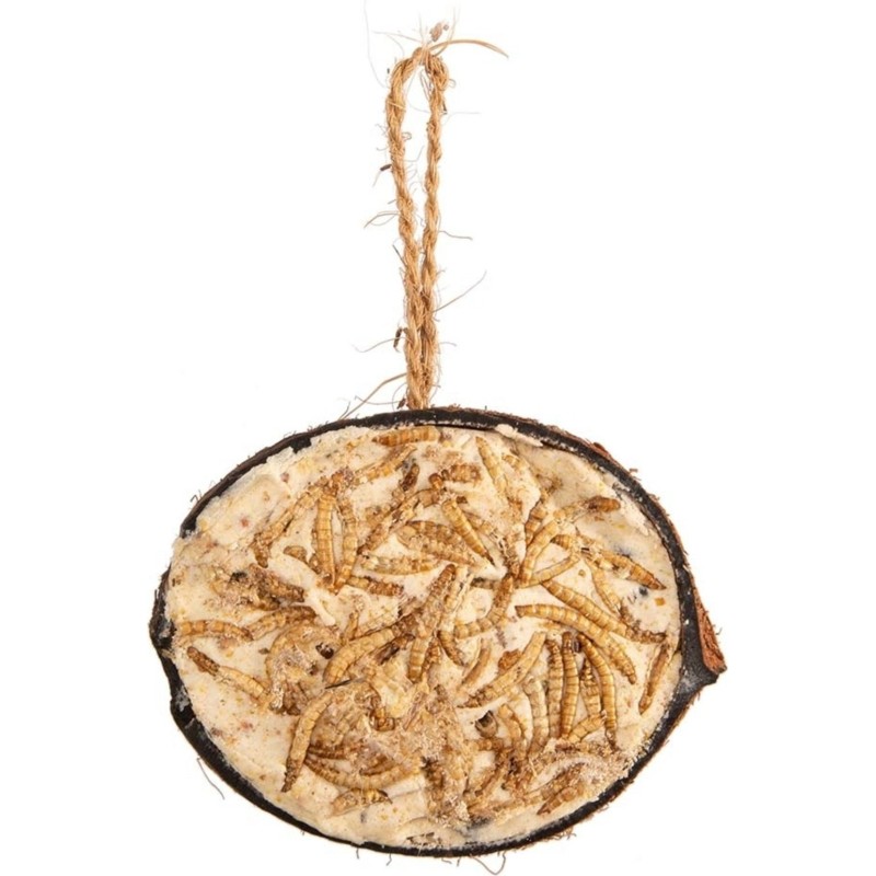 CJ Wildlife Kokosnuss halb mit Mehlwürmer - 200 g