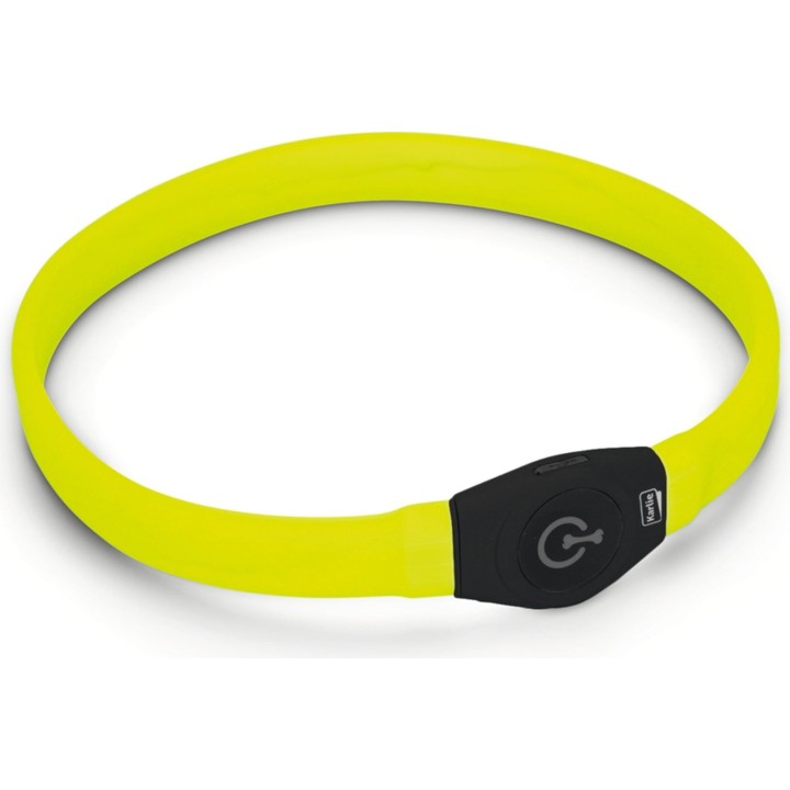 Karlie Halsband Visio Light LED Langhaar gelb - 1 Stk