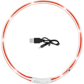 Karlie Halsband Silik Visio Light 20-70 cm rot/weiß - 1 Stk