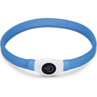 beeztees Safety Gear Glow USB 65x2,5 cm blau - 1 Stk