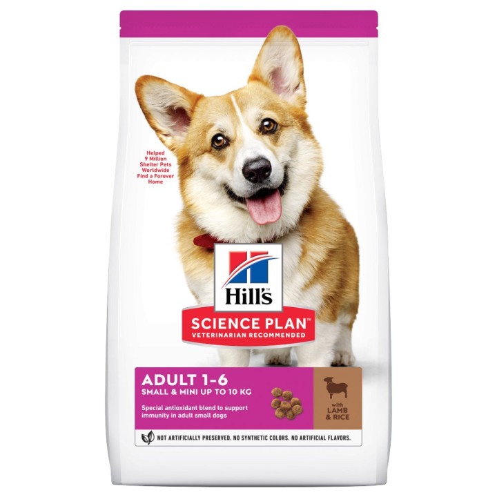 Hill's Science Plan Adult 1-6 Small & Mini Lamm & Reis - 6 kg