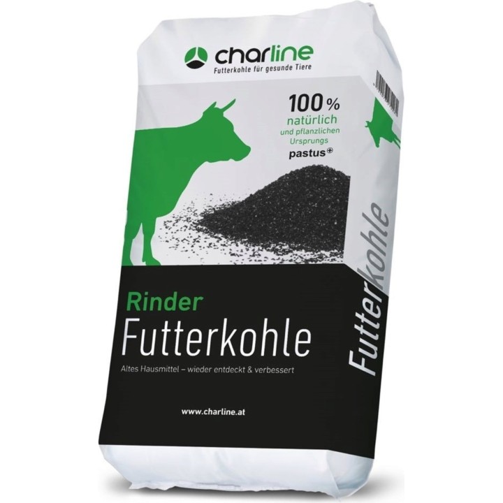CharLine Futterkohle Pulver für Rinder - 10 kg