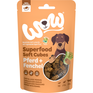 WOW SUPERFOOD Soft Cubes Pferd + Fenchel - 150 g
