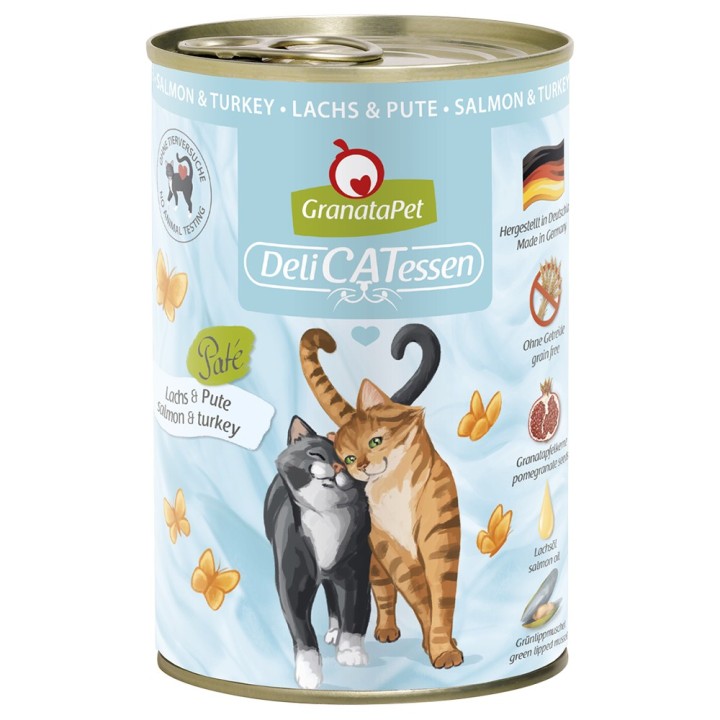 GranataPet DeliCatessen 6 x 400 g - Lachs & Pute